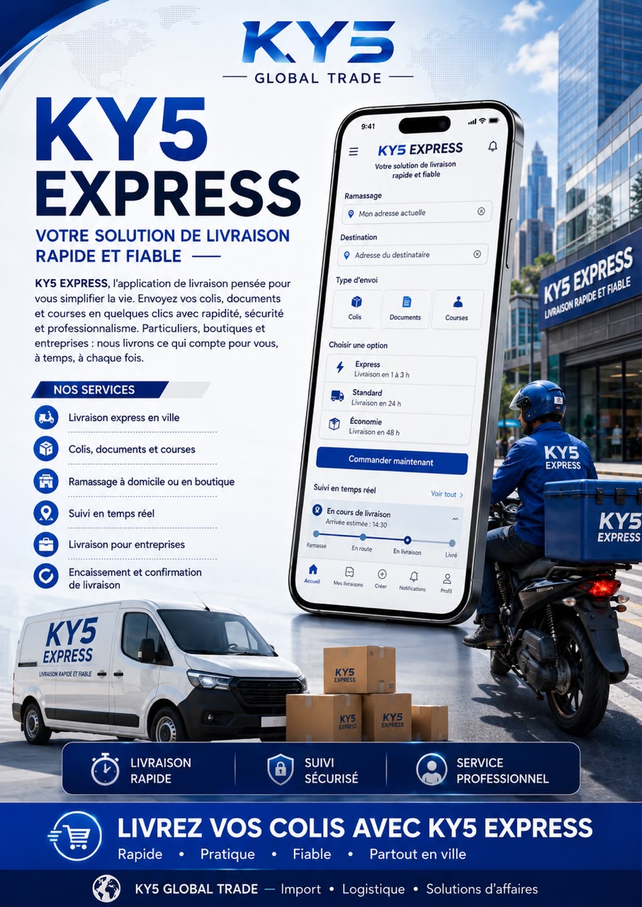 Présentation de l'application KY5 EXPRESS