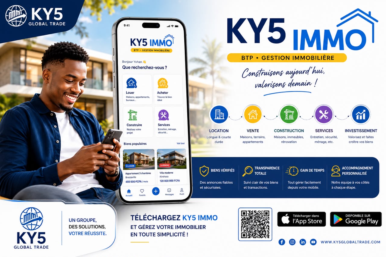 Présentation de l'application KY5 IMMO